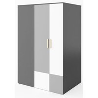 Jeffry Kleiderschrank - Graphit/Hellgrau - Verkleidung rechts Jeffry Kleiderschrank - Graphit/Hellgrau - Verkleidung rechts