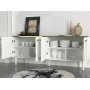 Ravenna Sideboard - Wei/Gold/Schwarz