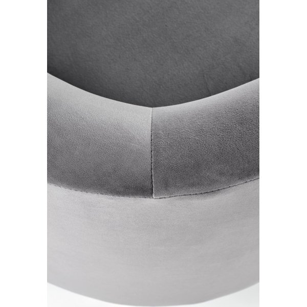 Sessel Seal - Grauer Samt Sessel Seal - Grauer Samt