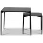 Wayne Beistelltisch 60x60 cm - Eiche schwarz gebeizt + Fleckentferner fr Mbel