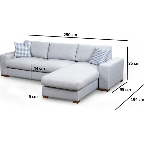 Loom Diwansofa - Hellgrau Loom Diwansofa - Hellgrau
