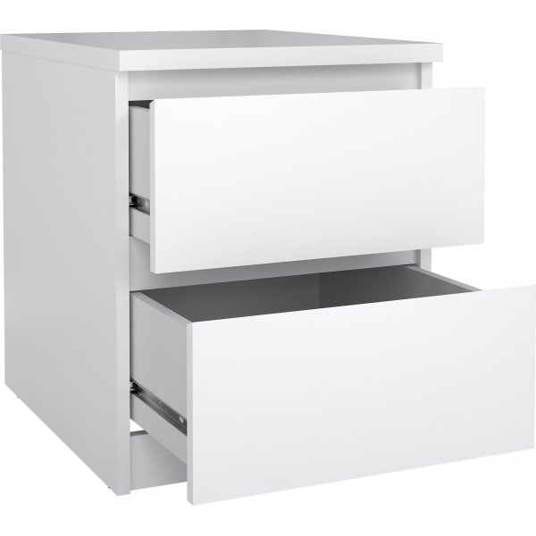 Naia Nachttisch 2 - Weiß Naia Nachttisch 2 - Weiß