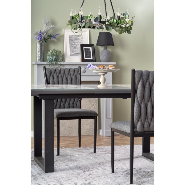 Nesta Esstisch 160-200 cm - Weiß/Grau Nesta Esstisch 160-200 cm - Weiß/Grau