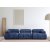 Petite 3-Sitzer-Sofa - Blau