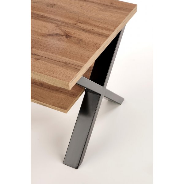 Kasady Couchtisch 65 cm - Wotan Eiche/schwarz