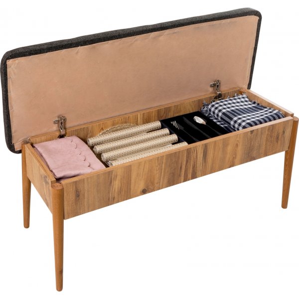 Vina 1053 Essgruppe mit Sofa - Pinie/anthrazit Vina 1053 Essgruppe mit Sofa - Pinie/anthrazit