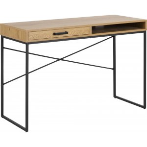 Seaford Schreibtisch 110 cm - Eiche/schwarz