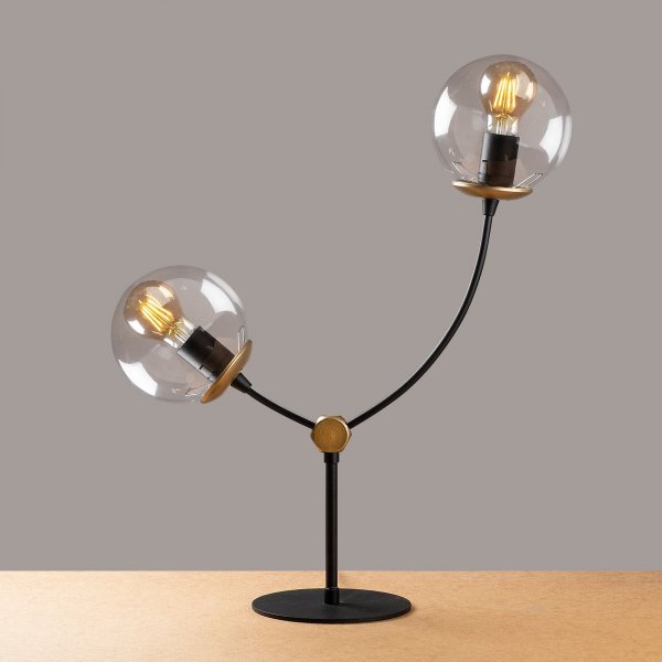 Chromozom Tischlampe - Schwarz