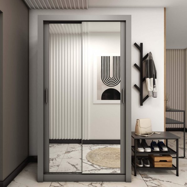 Einar Kleiderschrank 18 - Grau