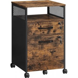 Astra Aktenschrank 44 x 42 x 69 cm - Braun/Schwarz