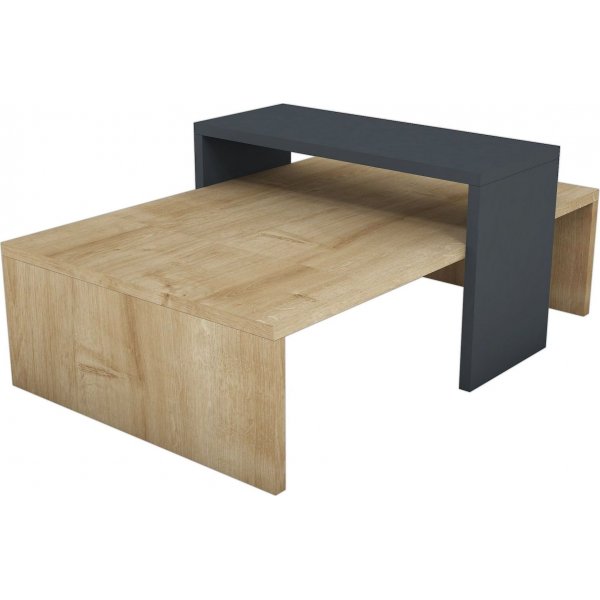 Glow Couchtisch 80 x 50 cm - Saphir/Anthrazit Glow Couchtisch 80 x 50 cm - Saphir/Anthrazit