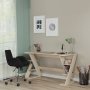 Lungo Schreibtisch 140 x 60 cm - Helle Eiche