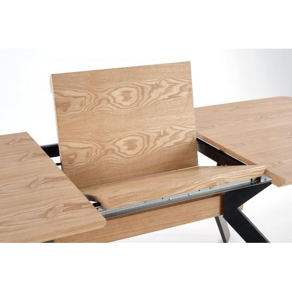 Bermuda Esstisch 160-220 cm - Eiche/schwarz Bermuda Esstisch 160-220 cm - Eiche/schwarz