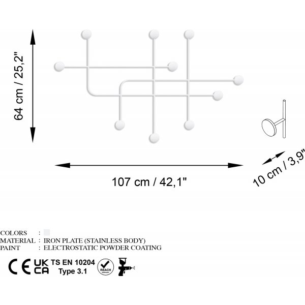 Samara Kleiderbgel - Wei