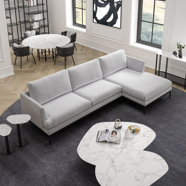 Pearl Diwansofa - Hellgrau