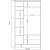 Inci Kleiderschrank 105 x 50 x 182 cm - Wei