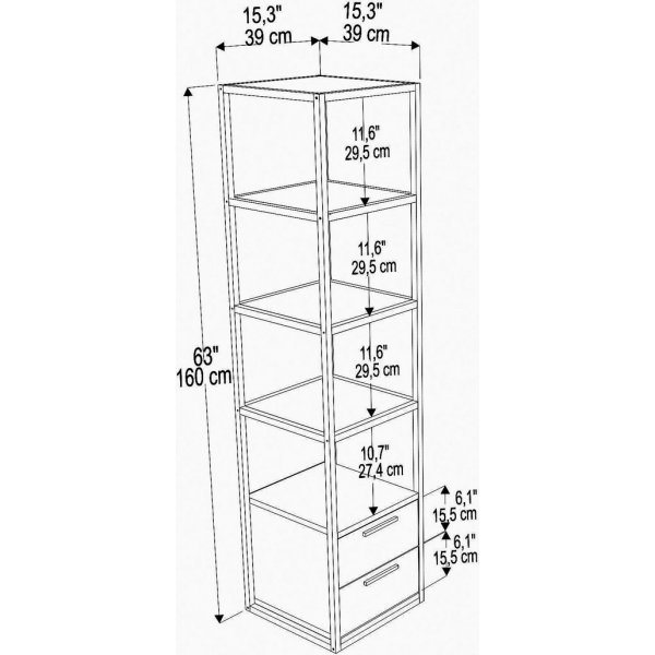 Robbins Bcherregal - Wei