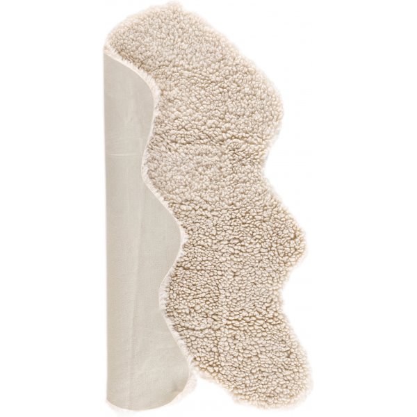 Plaid Katy 60x90 cm - Weißes Schaffellimitat Plaid Katy 60x90 cm - Weißes Schaffellimitat