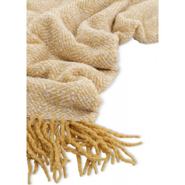 Meliertes Plaid 130x170 cm - Gelb