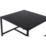 Slope Couchtisch 60x60 cm - Schwarz/Messing