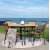 Cleveland Outdoor-Essgruppe - Teak/Schwarz