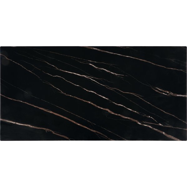 Ramona Couchtisch 121 x 61 cm - Schwarzer Marmor/Walnuss Ramona Couchtisch 121 x 61 cm - Schwarzer Marmor/Walnuss