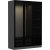 Cavolo Kleiderschrank 135 x 52 x 210 cm - Anthrazit/Schwarz