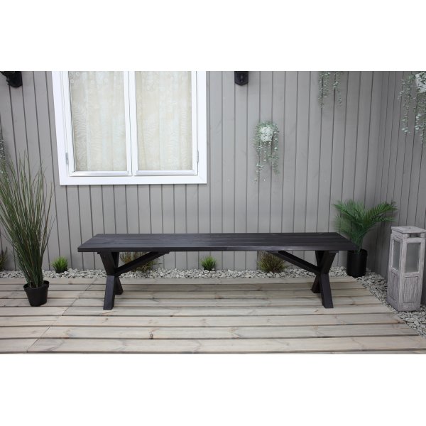 Scottsdale Sitzbank 180 cm - Schwarz