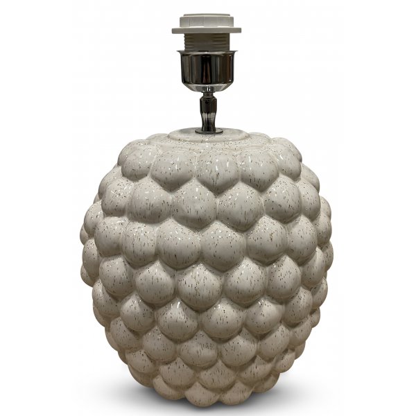 Big Bouble Lampenfu H32 cm - Winterwei (Glnzend)
