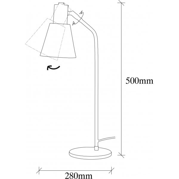 Sivani Tischlampe 1 - Wei�