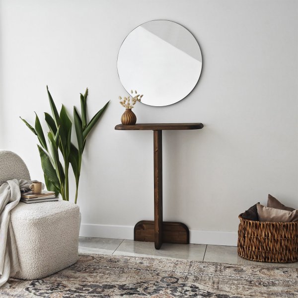 Pratico Relieftisch 80 x 25 cm - Walnuss