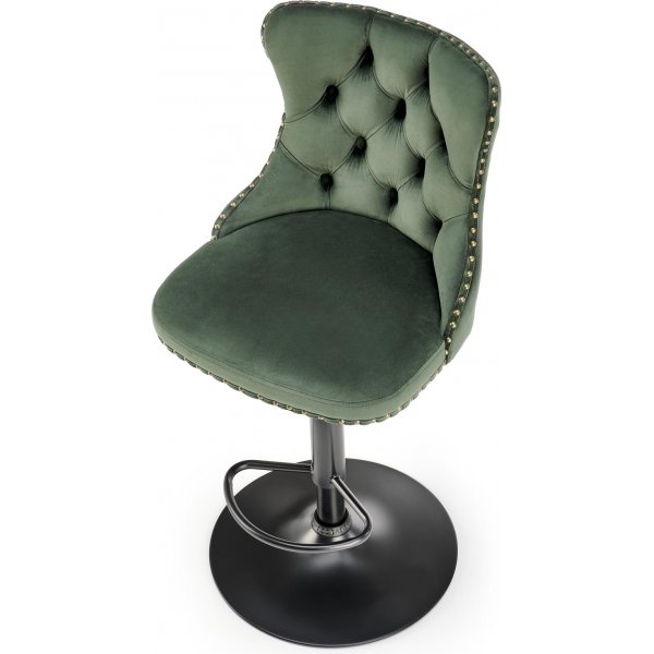 Barhocker dunkelgrn mit Gasdruckfeder