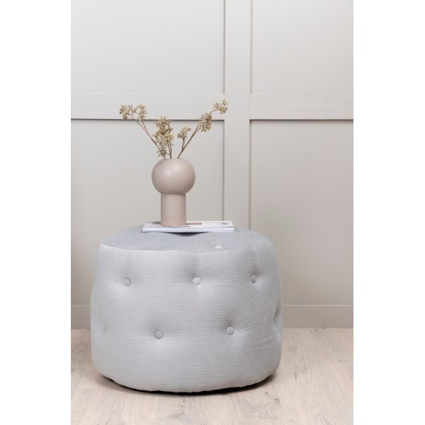 Respit Hocker - Grauer Kordsamt Respit Hocker - Grauer Kordsamt