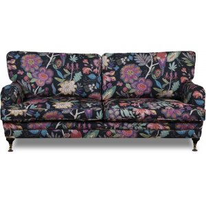 Spirit 3-Sitzer-Sofa Howard aus Stoff mit Blumenmuster - Eden Parrot Black