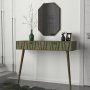 Forest Relief Tisch mit Spiegel 120x 35 cm - Nussbaum/Dunkelgrn