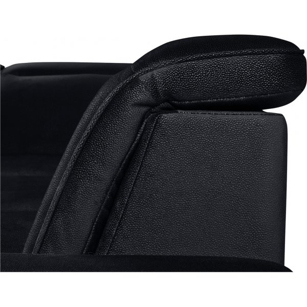 Darby Ecksofa links - Schwarz