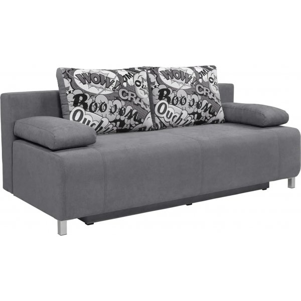 Kinga 3-Sitzer Schlafsofa - Grau Kinga 3-Sitzer Schlafsofa - Grau