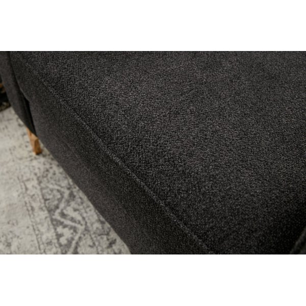 Berliner Ecksofa - Anthrazit/Gold