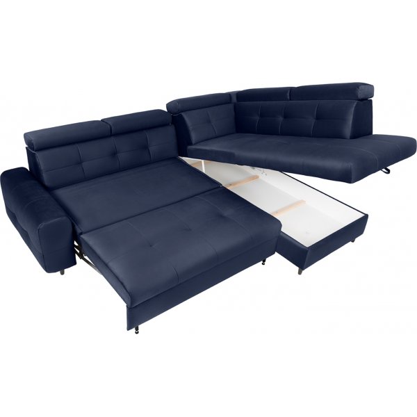 Matras Ecksofa mit offenem Ende rechts - Blau Matras Ecksofa mit offenem Ende rechts - Blau