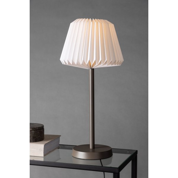 Tandådalen Tischlampe - Wildleder/Weiß Tandådalen Tischlampe - Wildleder/Weiß