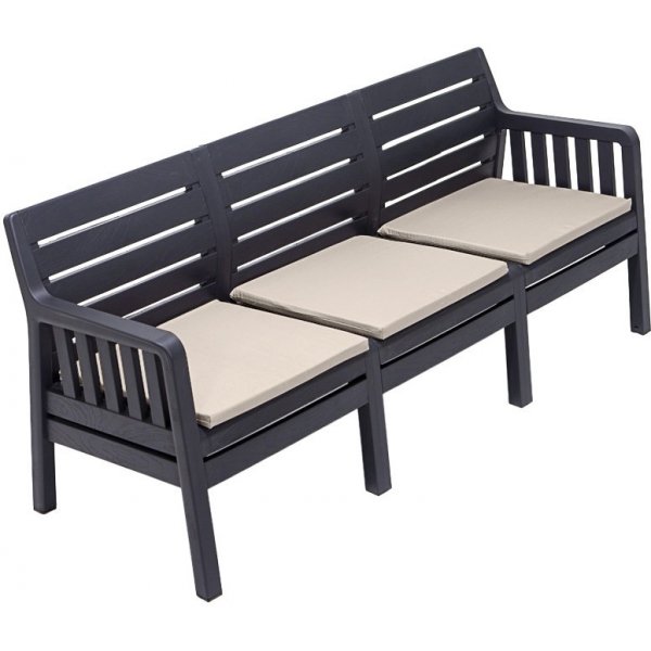 Lara 3-Sitzer-Sofa - Anthrazit Lara 3-Sitzer-Sofa - Anthrazit