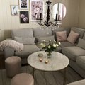 Kundenbild Accent Couchtisch rund 85 - weißer marmor/Messingfarben