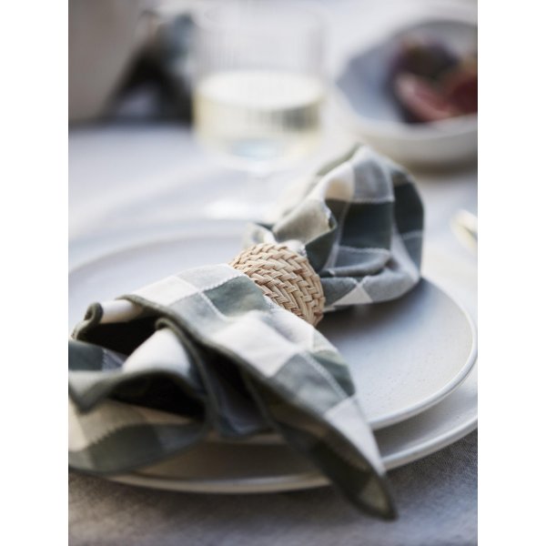 Mary Serviette 45 x 45 cm - Moosgrün Mary Serviette 45 x 45 cm - Moosgrün