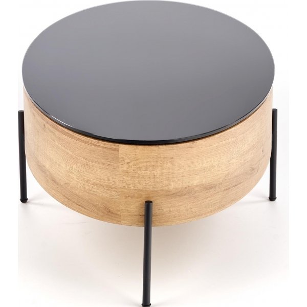 Raluca Couchtisch 120 x 60 cm - Eiche/schwarz Raluca Couchtisch 120 x 60 cm - Eiche/schwarz