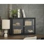 Toddy schwarzer Wandschrank mit Doppeltr