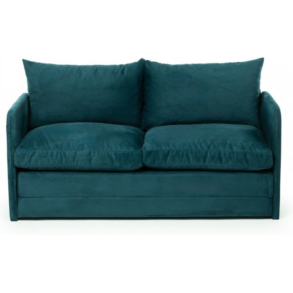 Saga 2-Sitzer-Schlafsofa - Petroleumgrn