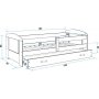 Filip Juniorbett mit Aufbewahrungsbox 80 x 160 cm - Beliebige Farbe