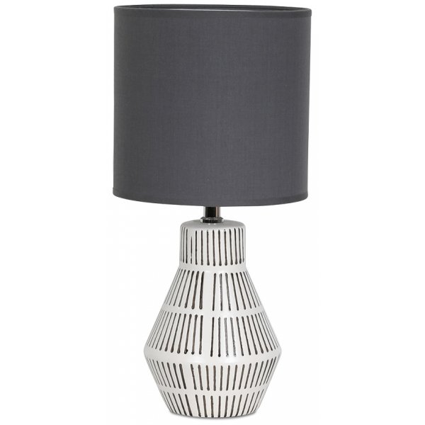 Mrtha Tischlampe 41 cm - wei / grau