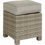 Rosario Hocker aus Rattan 40x40 cm - Hellgrau