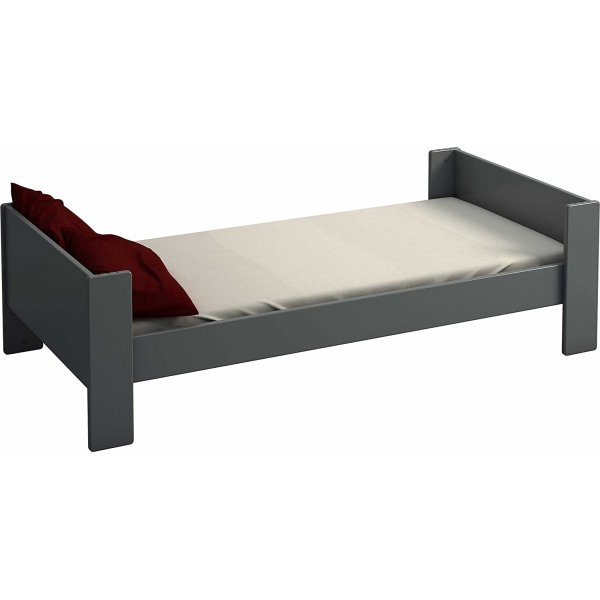 Fr Kinder Einzelbett 90 x 200 cm - Grau